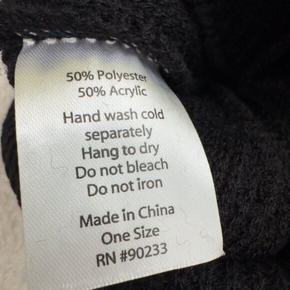 PacSun Black Knit Beanie One Size Warm & Stylish black color men/women new - Picture 5 of 7